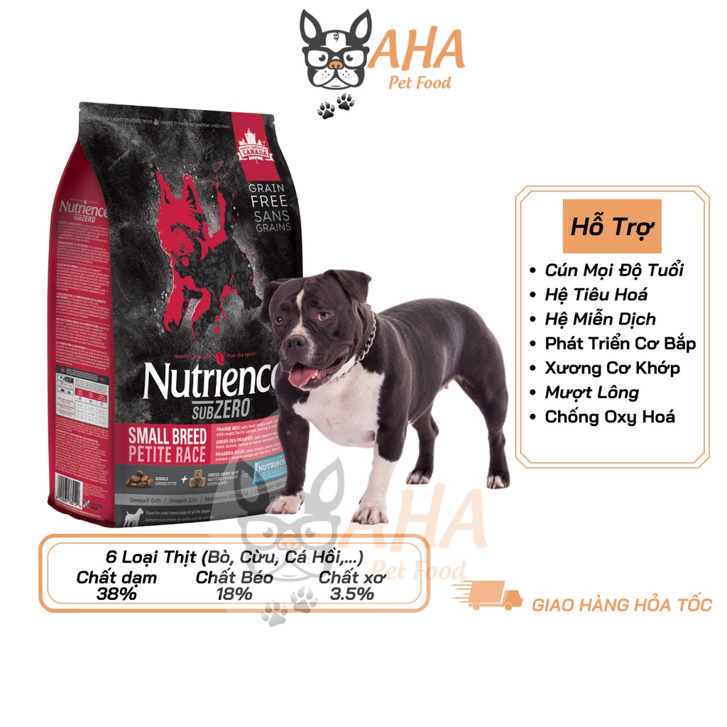 Thức Ăn Hạt Cho Chó Bully Nutrience Subzero Bao 5kg - Thức Ăn Cho Chó Gồm Có 6 Loại Thịt Cá, Rau Củ Quả, Trái Cây