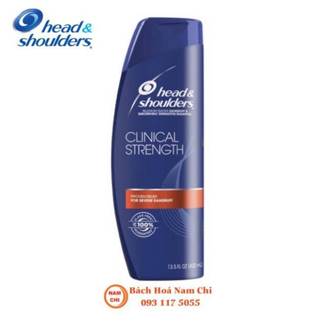 Dầu Gội Trị Gàu Head & Shoulder (H&S) Clinical Strength 400ml