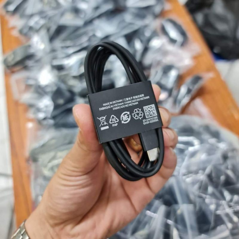 Cáp Type C To C 3A - 5A dài 1m - 1.8m Samsung zin - Hàng chính hãng