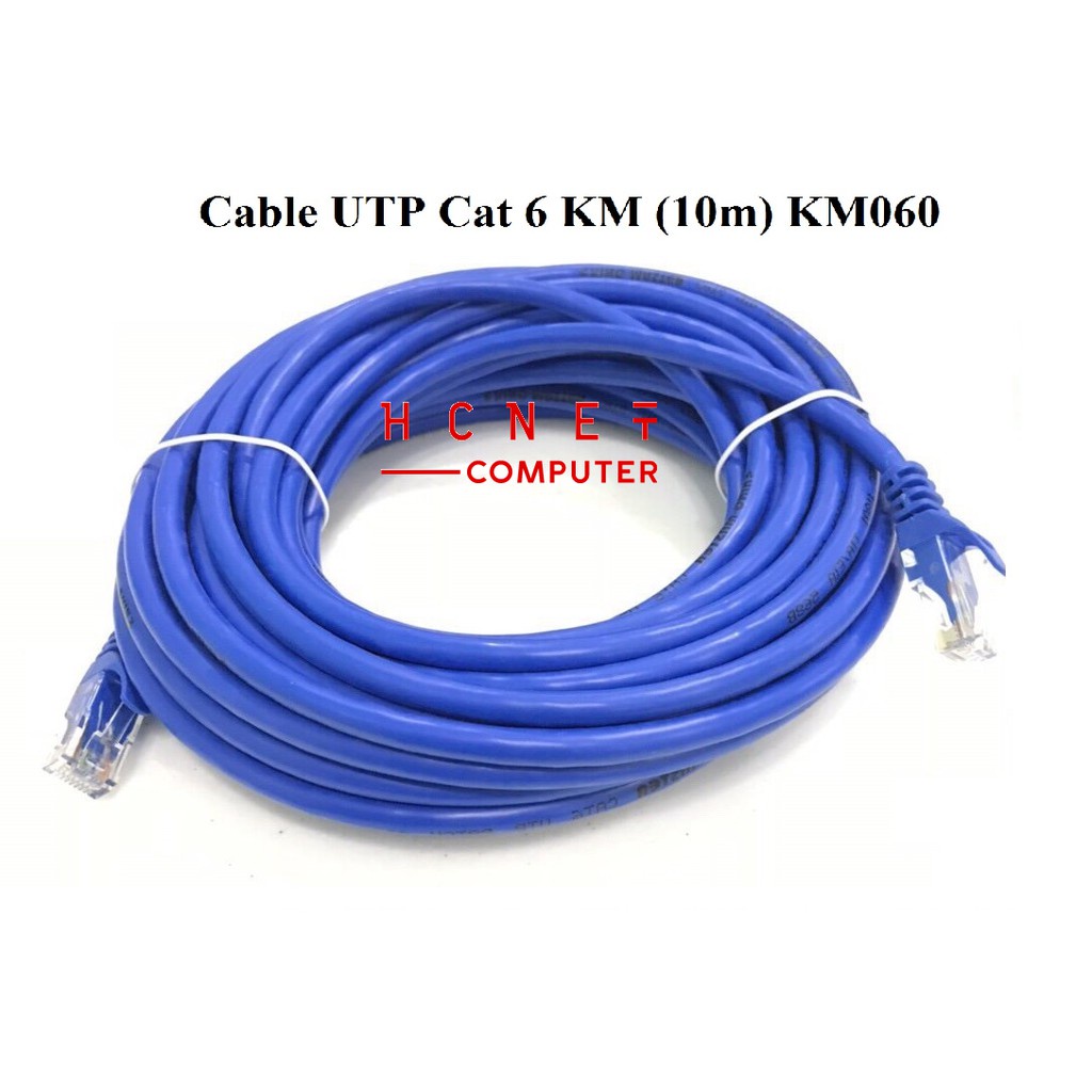 Cable LAN KINGMASTER UTP CAT6 10m Bấm sẵn 2 đầu