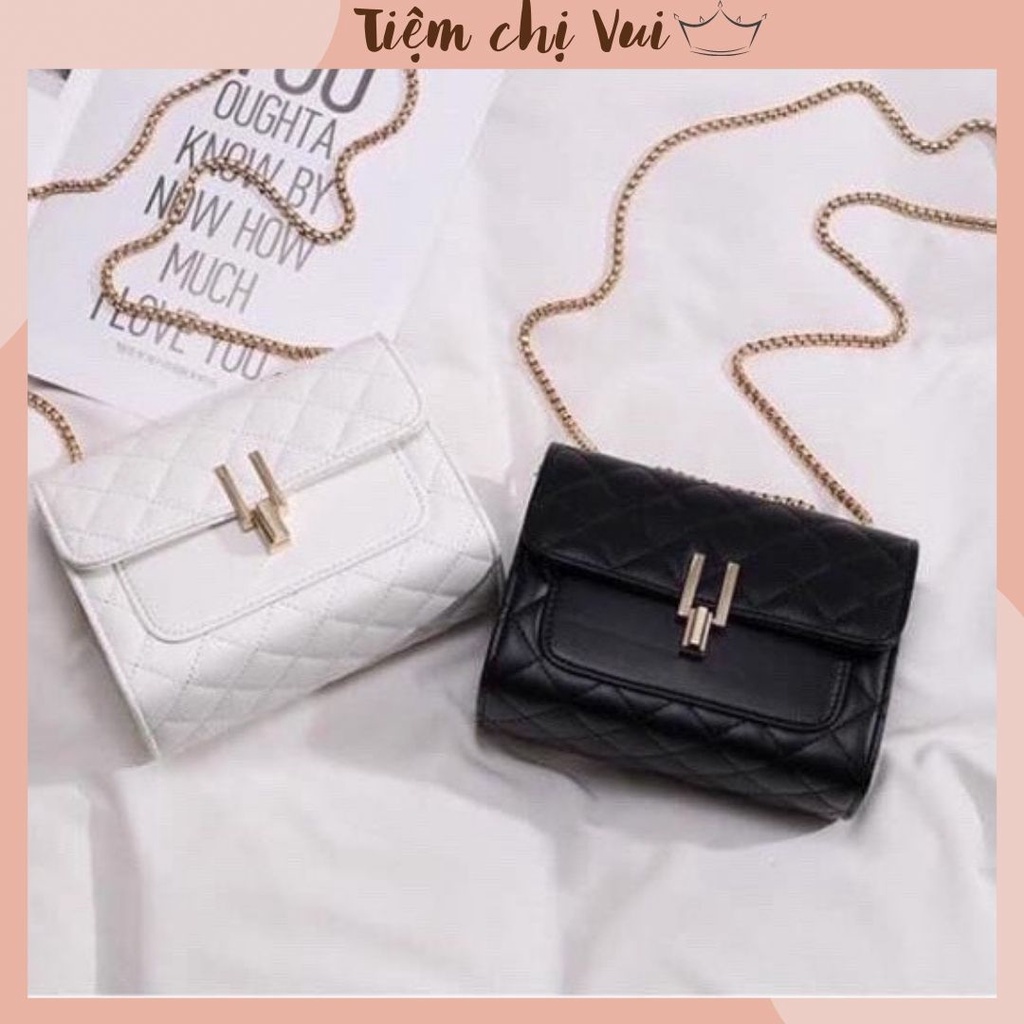 Túi Đeo Chéo Nữ- Xách Tay Cá Tính ❤️𝙁𝙍𝙀𝙀𝙎𝙃𝙄𝙋❤️ Phong cách Hàn Quốc trần trám bút chì khóa xoay sành điệu cao cấp CVTD10