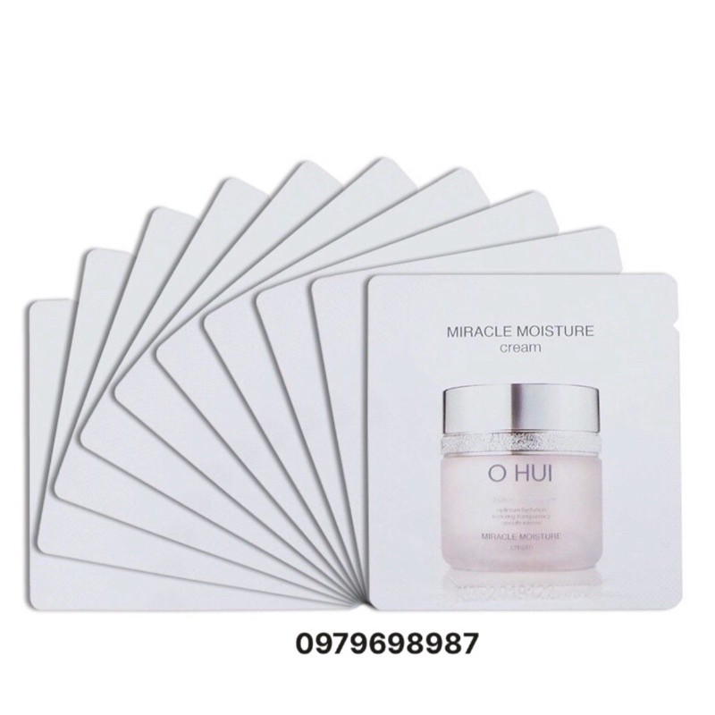 10 gói 1ml Kem dưỡng ẩm sáng hồng da Ohui Miracle Moisture Cream gói 1ml - sáng da, chống lão hóa,trắng hồng