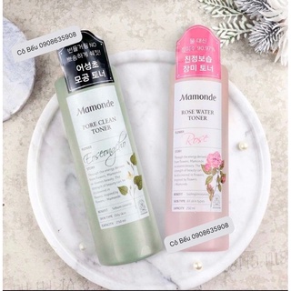 Nước hoa hồng Mamonde Rose (hoa hồng) và Pore Clean (diếp cá) Water Toner Hàn Quốc