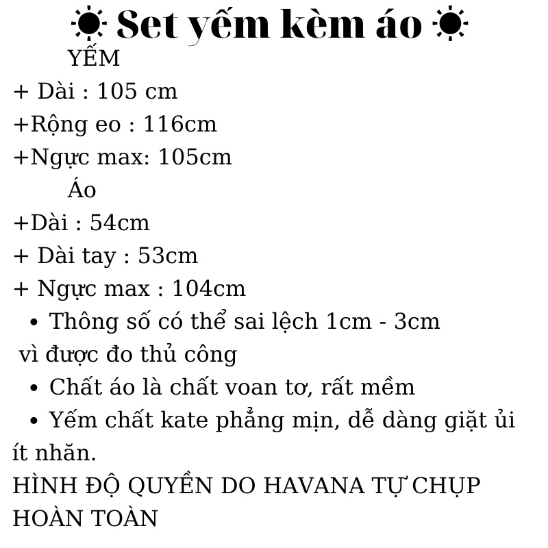 Set yếm. set yếm thắt eo hai món chất kate hàn dày dặn mềm mại AE30