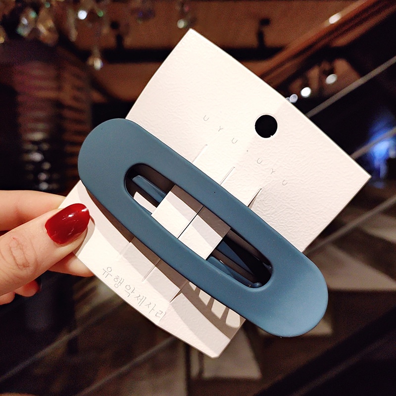 Kẹp tóc mỏ vịt Haimeikang màu trơn thời trang Hàn Quốc cho nữ