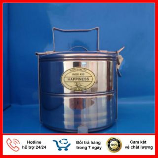 Cà mên 2 ngăn inox loại lớn 304