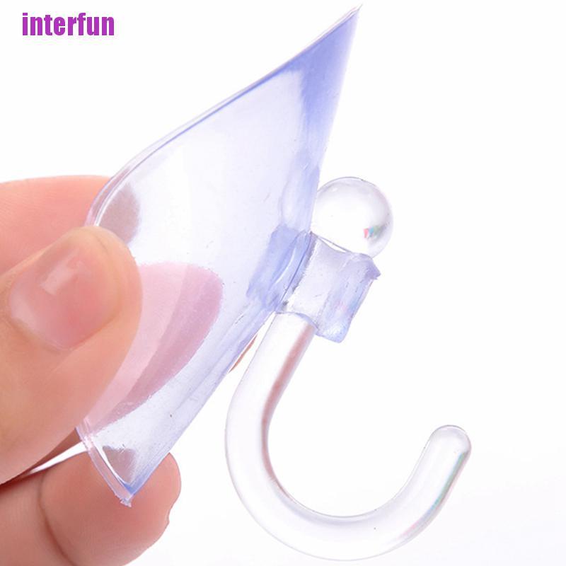 Móc Treo Đồ Gắn Tường Trong Suốt Có Giác Hút Tiện Dụng Cho Nhà Bếp