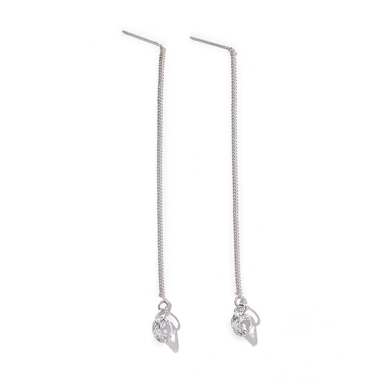 Khuyên tai giọt nước đính pha lê ngọt ngào