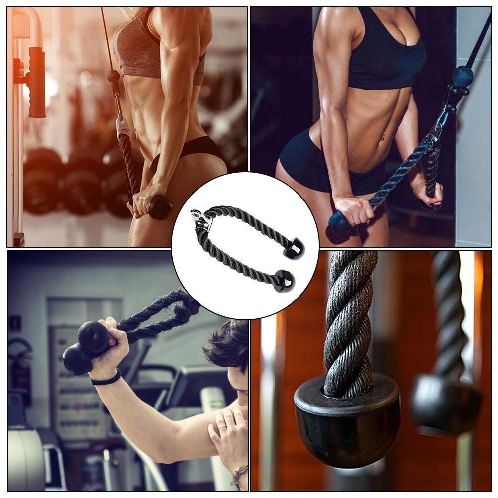 Trang chủ Triceps Gym Cáp Đẩy lên Kéo Xuống Cánh tay Bấm Thanh Cáp Đính kèm