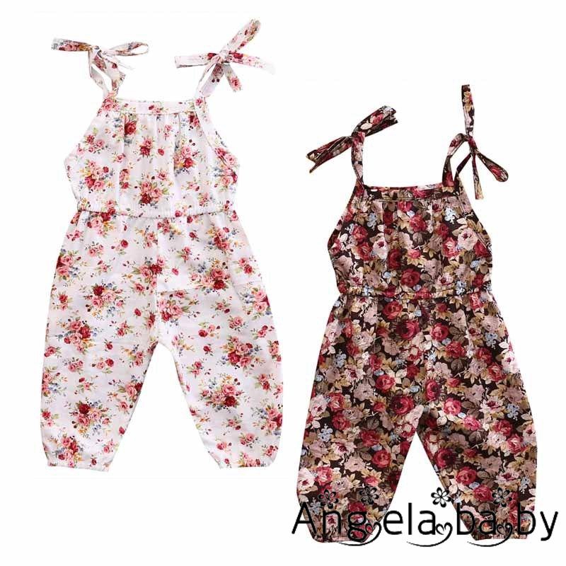 Kids Baby Girls Bodysuit Floral Romper Jumpsuit Outfit Playsuit Clothes