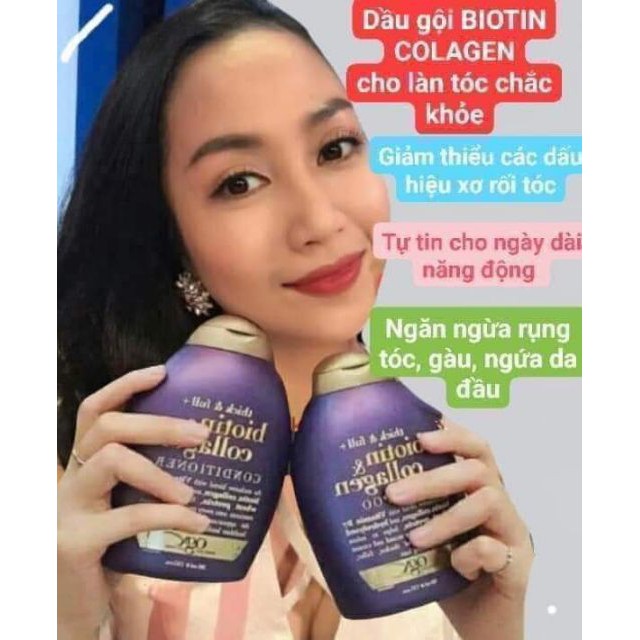 ( Chuẩn Auth giá rẻ ) Bộ Dầu gội xã Biotin & Collagen OG 385ml