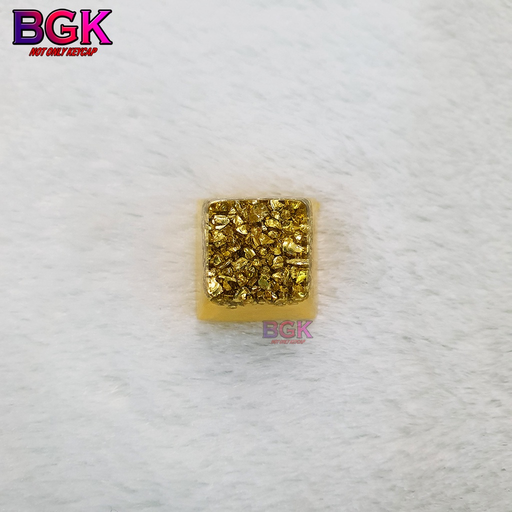 Keycap Lẻ Tinh Thể Vàng Yellow Crystal Keycap SA profile ( keycap resin độc lạ )( Keycap Artisan )