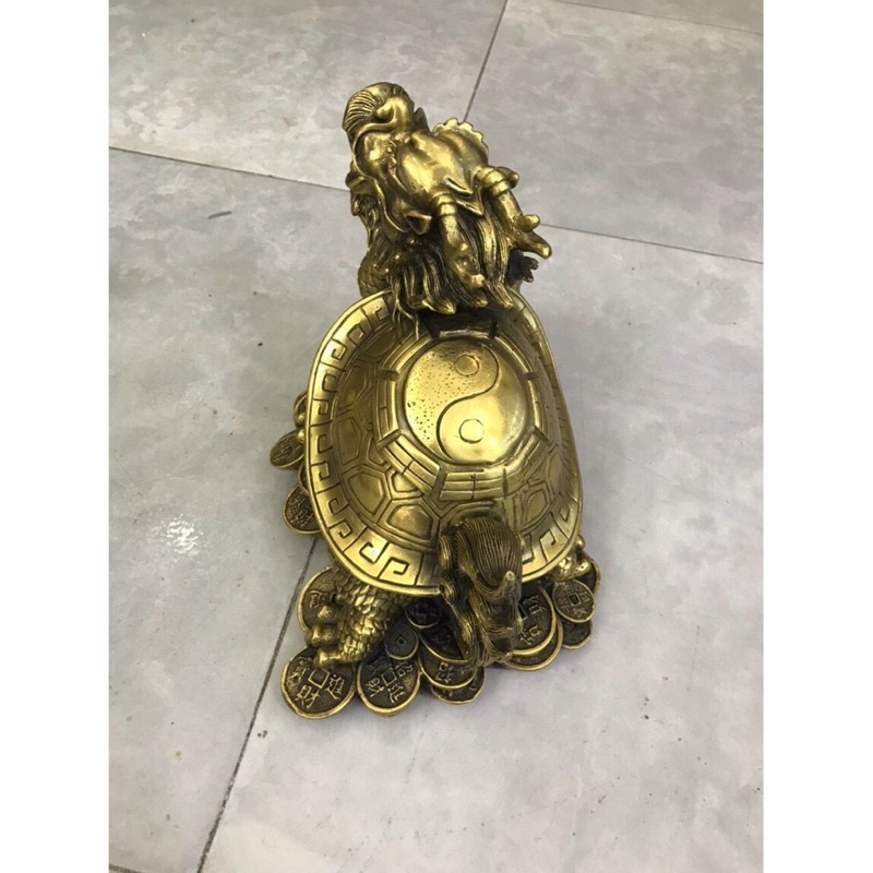 Rùa Đầu Rồng Long Quy Vật phẩm Phong Thủy Cỡ Lớn Cao 18cm