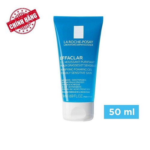 Gel rửa mặt tạo bọt giảm nhờn cho da dầu nhạy cảm La Roche-Posay Effaclar Purifying Foaming Gel