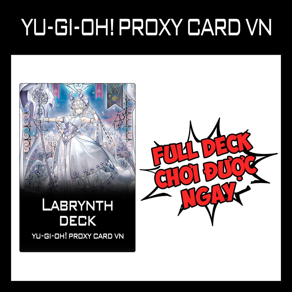 Bài YUGIOH - Labrynth Deck - Bài IN 1 MẶT (62 Card)