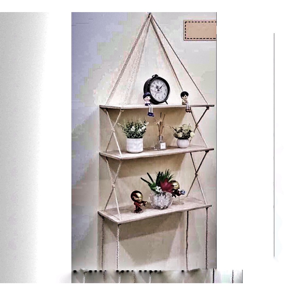 KỆ GỖ TREO TƯỜNG cao cấp xịn sò. Tặng dây thừng và móc treo, giá tại xưởng. làm theo yêu cầu
