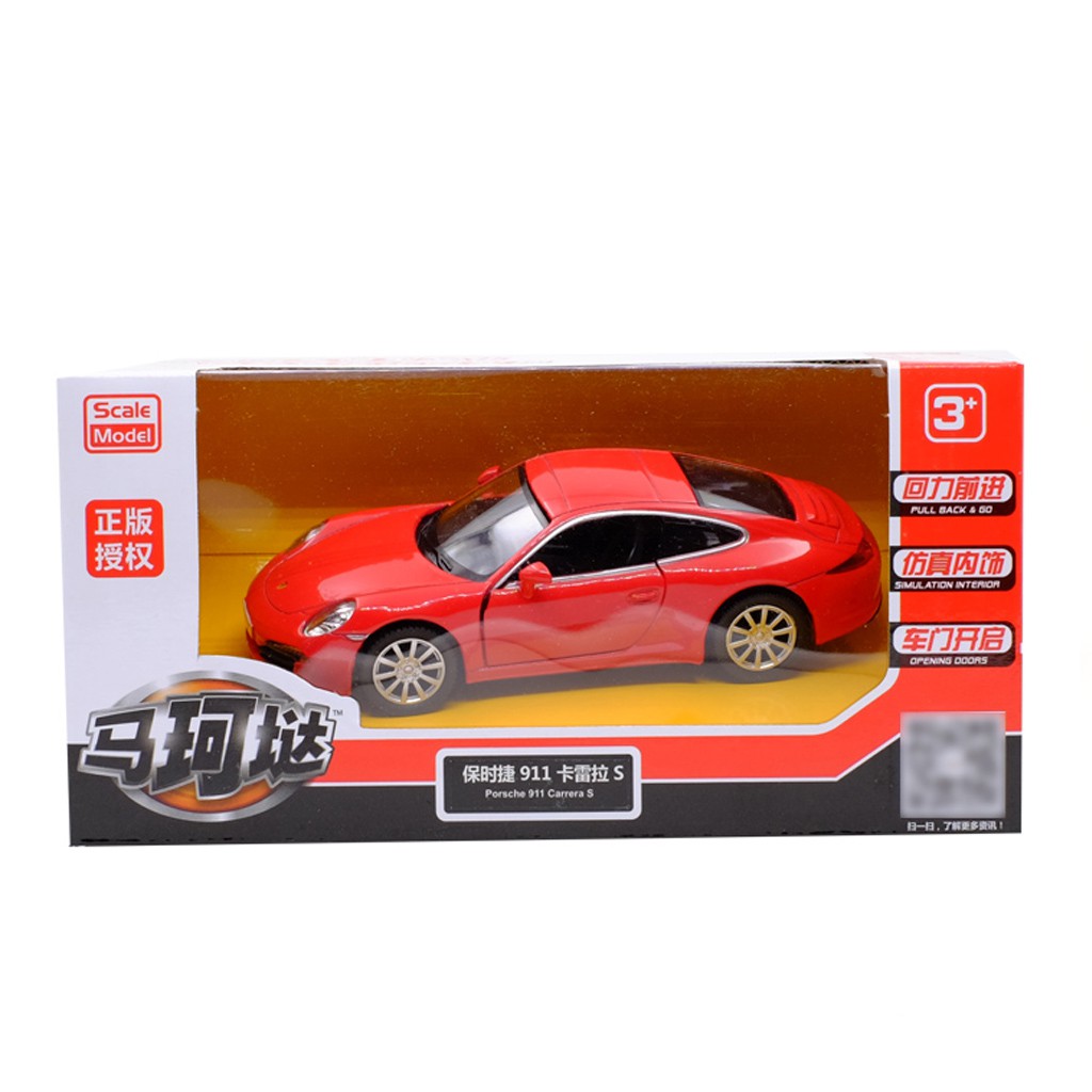 Yufeng RMZ Porsche 911 Xe Thể Thao Hợp Kim Được Ủy Quyền Xe Ô Tô Mẫu 1: 36 Kéo Lại Mở Cửa Bé Trai Trẻ Em Đồ Chơi Hợp Kim Trang Trí Xe Bộ Sưu Tập Đồ Trang Trí
