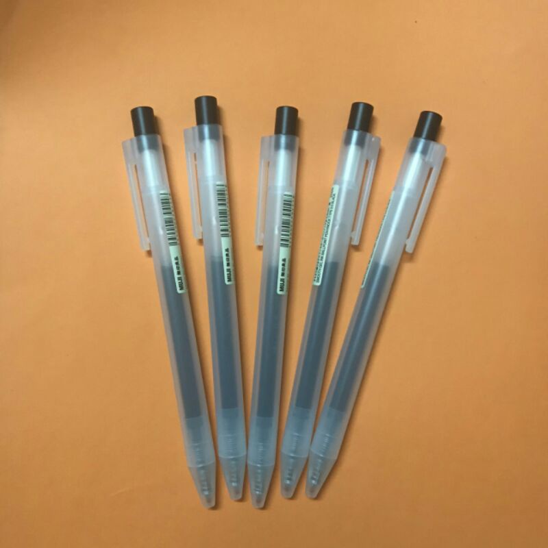 Bút Bi Nhật Mực Đen Nét Nhỏ Thiết kế dạng bấm dễ sử dụng