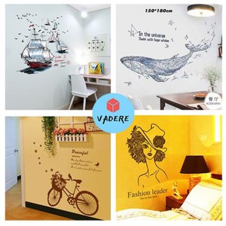 [FREESHIP] Decal dán tường Hoa Cỏ trang trí phong cách thiên nhiên