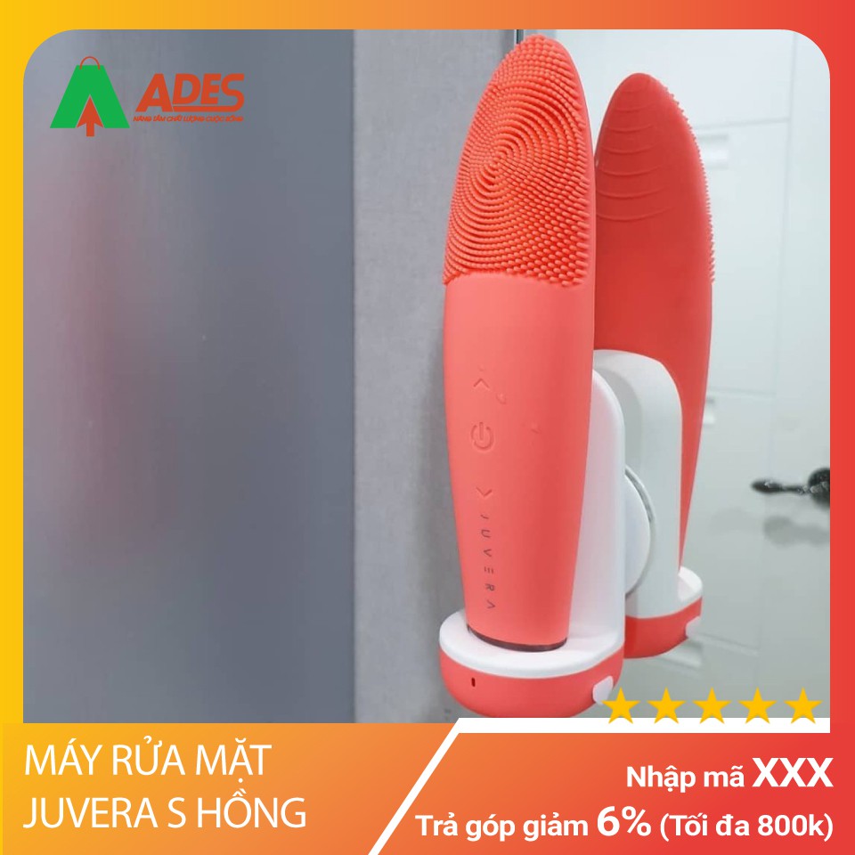 [HÀNG CHÍNH HÃNG] MÁY RỬA MẶT JUVERA S - Premium Coral Pink BH 12 tháng - 1 đổi 1 trong 1 năm