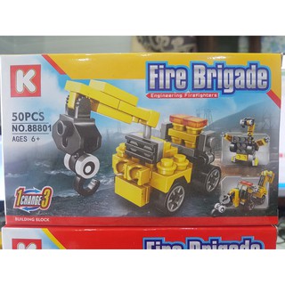 Bộ đồ chơi lắp ráp robot 6in1 88801