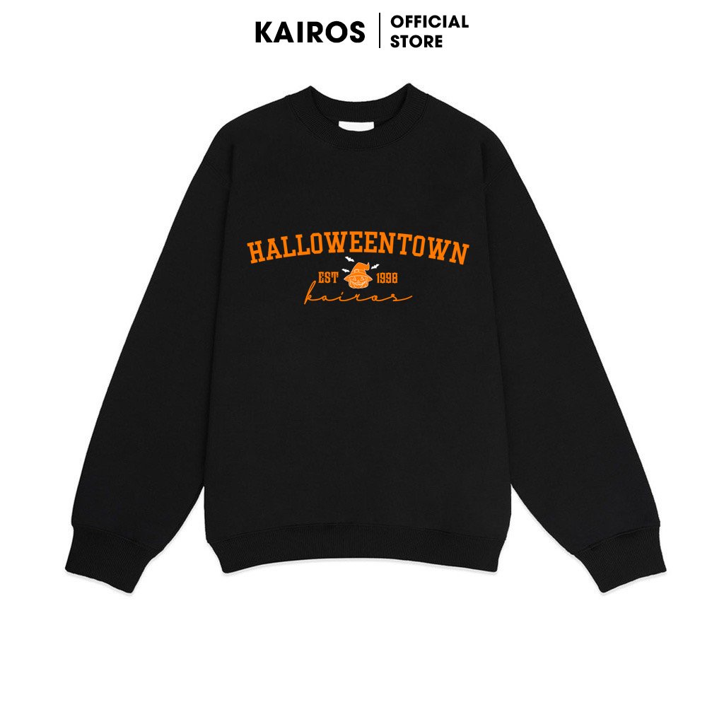 Áo Sweater Oversize Kairos Halloweentown, Áo nỉ dài tay Unisex Kairos