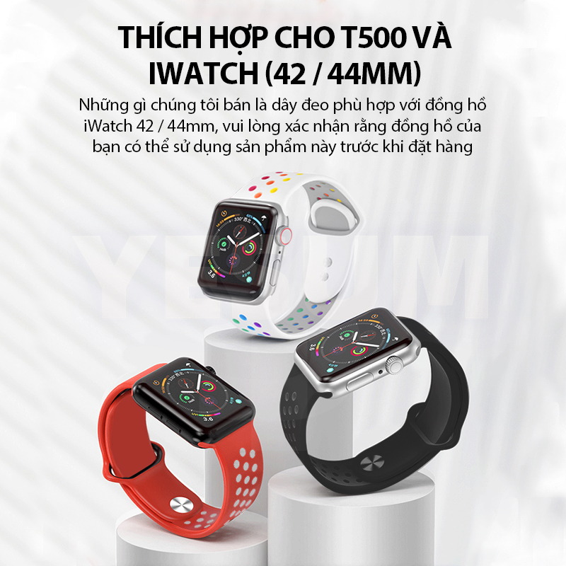 【Đã sẵn sàng】 Dây đeo thể thao có thể điều chỉnh thay thế của Apple Watch Silicone Band