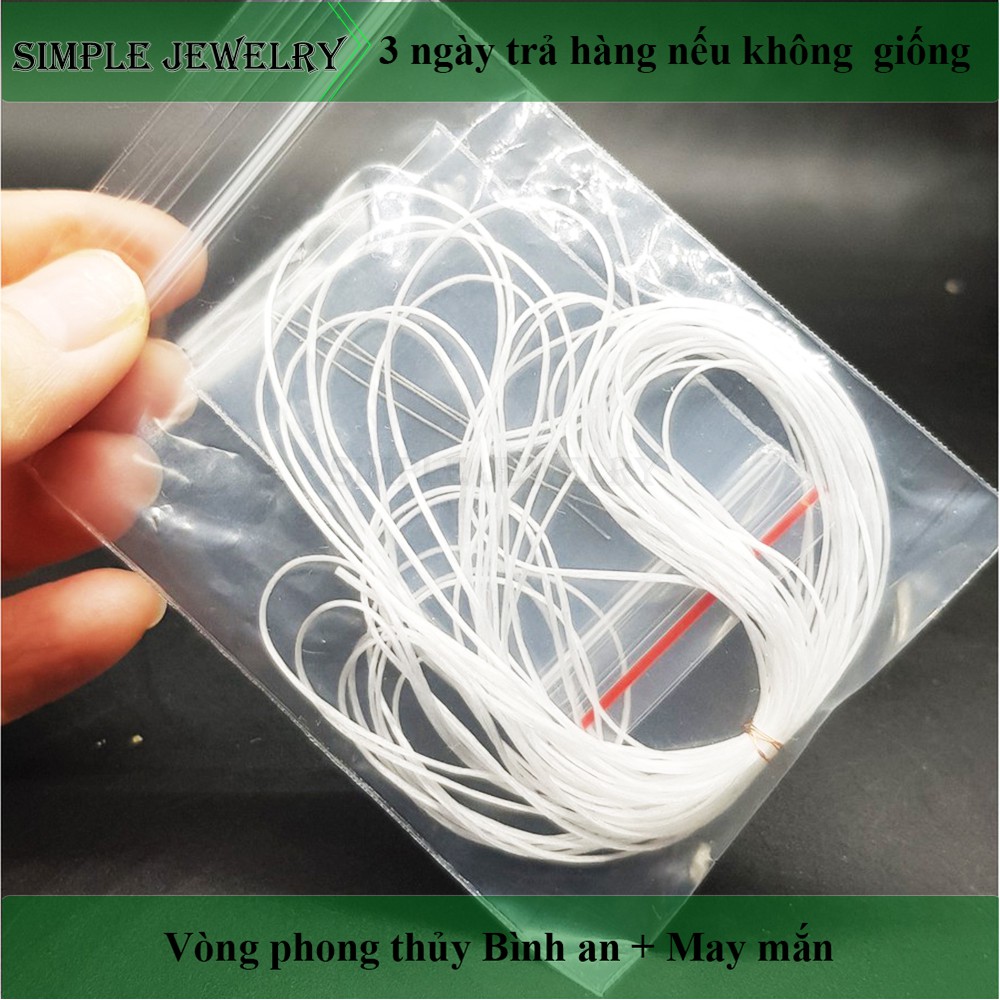 Dây chun đàn hồi xâu vòng đá CHUYÊN DỤNG, co giãn, mềm mịn, không xơ xước - Đủ màu