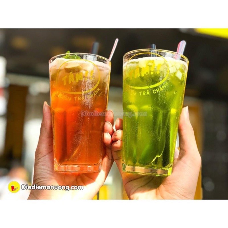 Set 6 cốc trà chanh, cốc thuỷ tinh 300ml và 420ml hàng Thái
