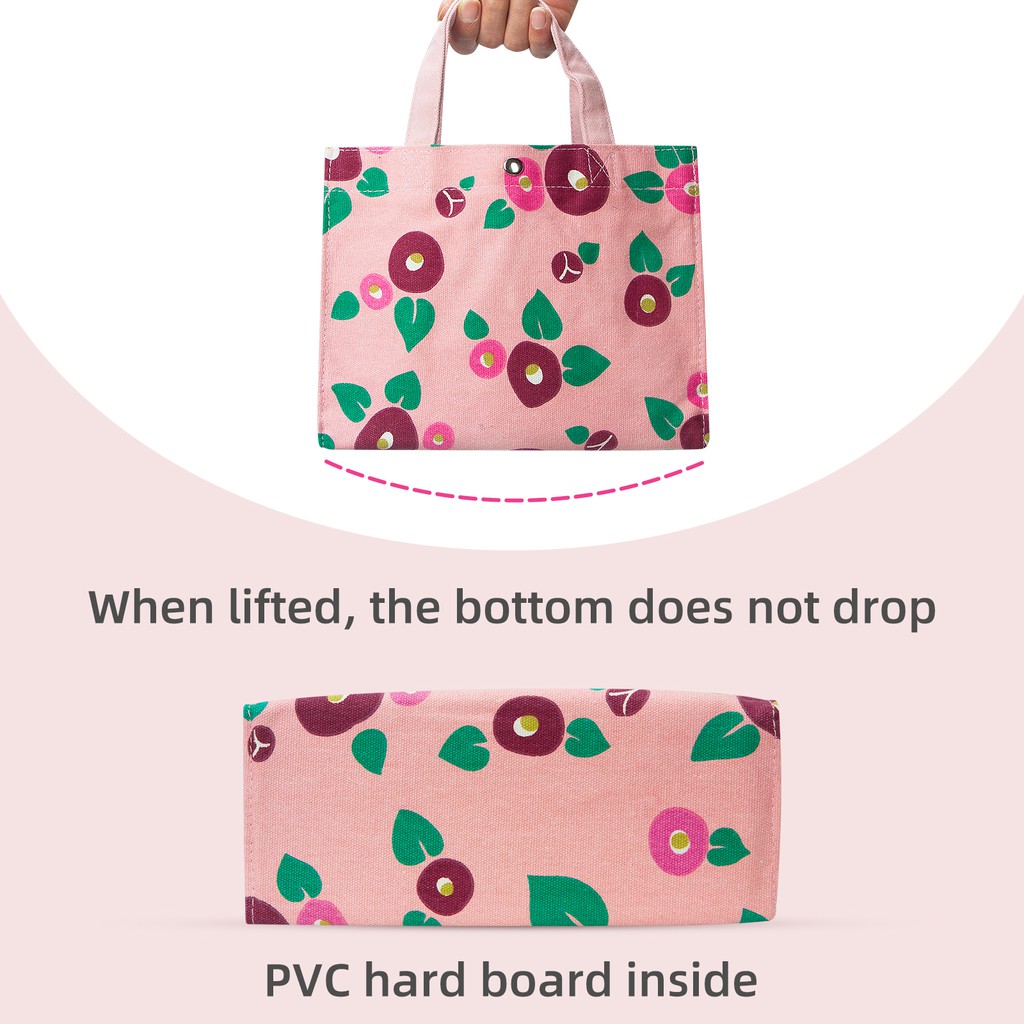 Túi xách FUNTRAVEL LS5003 vải canvas in hoa xinh xắn thời trang cho nữ