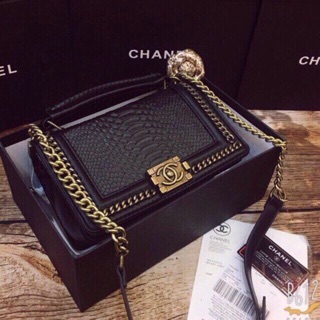 Túi C.N boy rắn xích size 25cm fullbox cao cấp