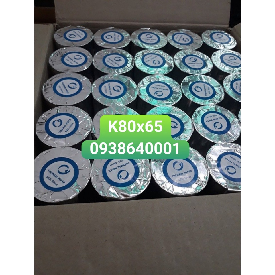 Giấy In Hoá Đơn 80*65, Giấy In Nhiệt 80x65