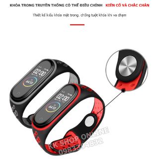 Dây đeo miband thể thao thay thế cho Xiaomi Miband 3, Xiaomi Miband 4, Xiaomi Miband 5, Xiaomi Miband 6