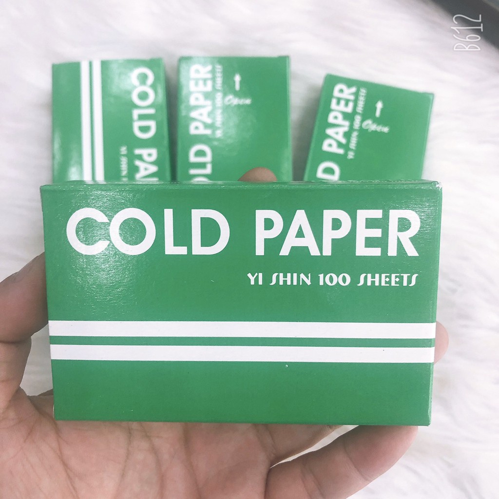 GIẤY uốn lạnh hoặc uốn tóc tại nhà COLD PAPER hộp 100 chiếc