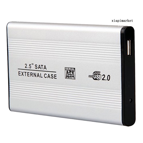 MAT_Portable USB 2.0 SATA Case 2.5 Inch Mobile External Hard Disk Drive HDD Enclosure