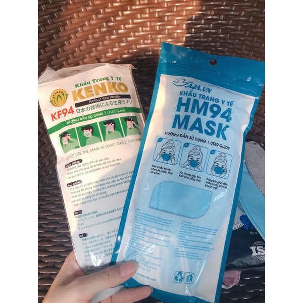 [Túi 10 chiếc] Khẩu trang 4D Hàn Quốc (khẩu trang con cá khẩu trang phi thuyền)