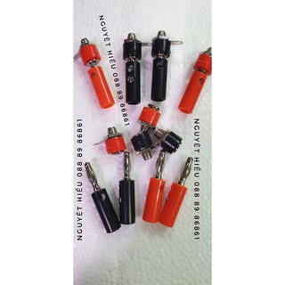 Set 10 bộ jack bắp chuối đực cái đỏ đen