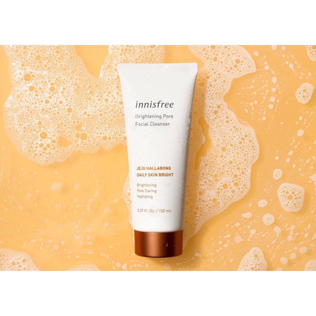 Sữa Rửa Mặt Trắng Da, Se Khít Lỗ Chân Lông Innisfree Brightening Pore Facial Cleanser 150g