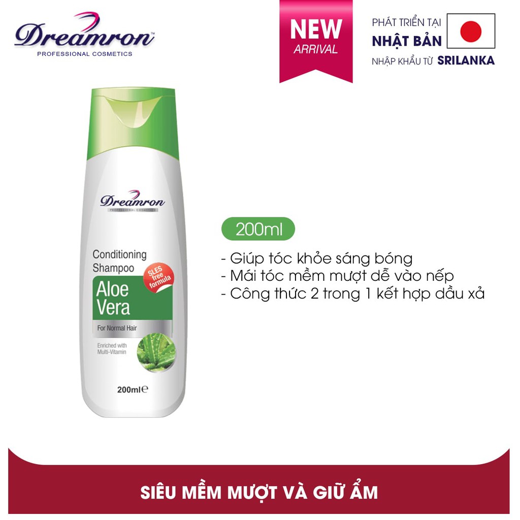 Dầu gội và dầu xả tinh chất lô hội- Aloe Vera Conditioning Shampoo 200 ml