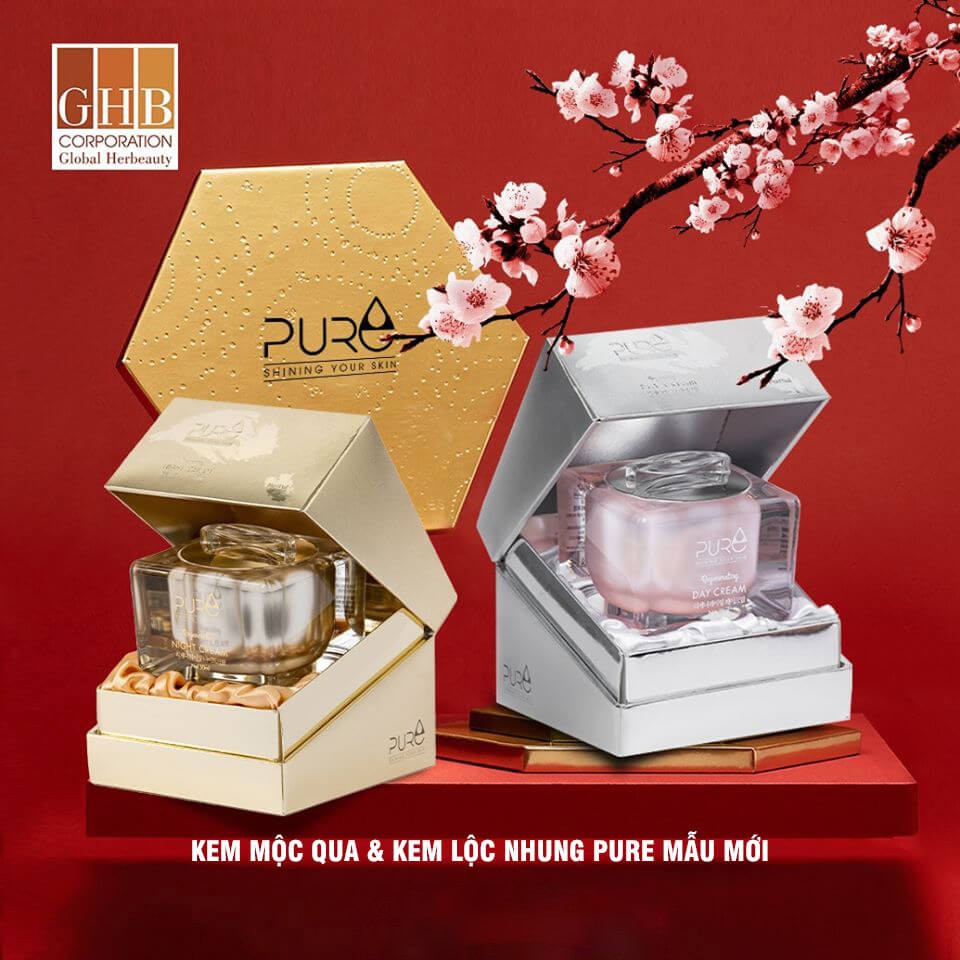 Bộ đôi kem dưỡng LỘC NHUNG – MỘC QUA PURE DAY CREAM - PURE NIGHT CREAM