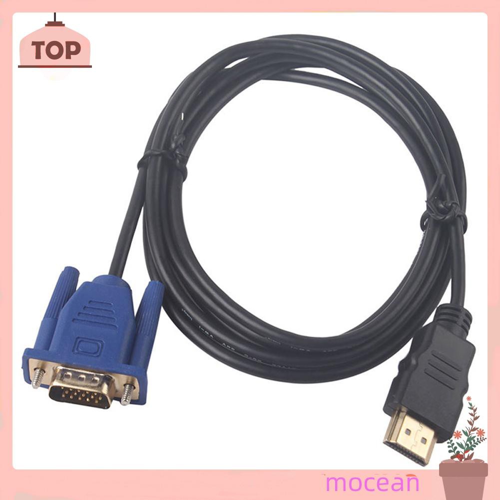 Cáp Chuyển Đổi Từ 6 Ft 1.8m Hdtv Hdmi Sang Vga Male Hd15 Cho Pc Tv Df