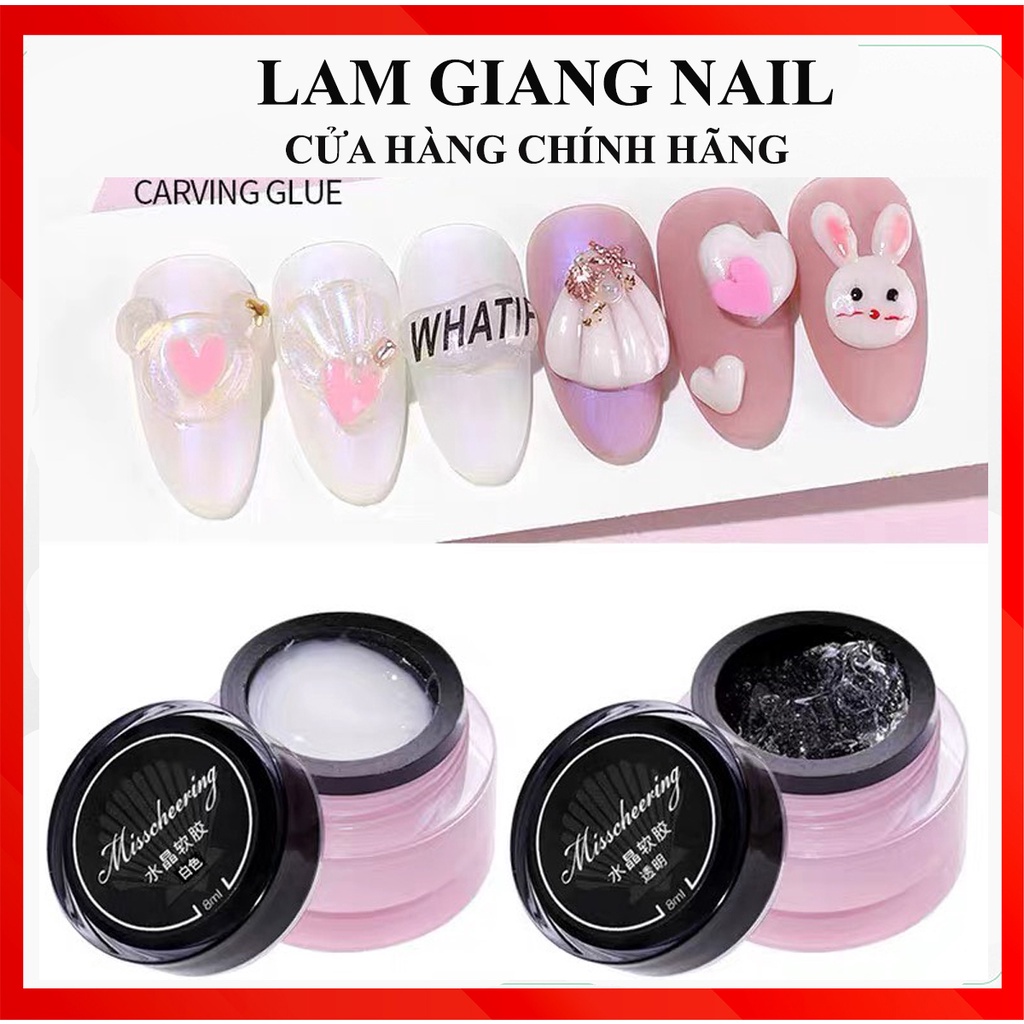 Gel đa năng, gel PVC , gel nặn chi tiết nổi 4D trang trí móng