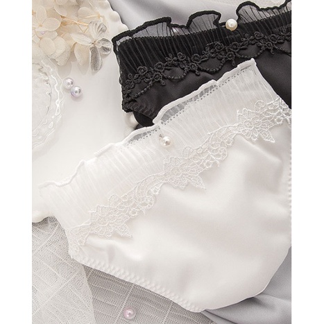 Quần Lót Nữ Lụa Sữa Phối Ren Xuất Đông Âu . Hàng Loại Đẹp.