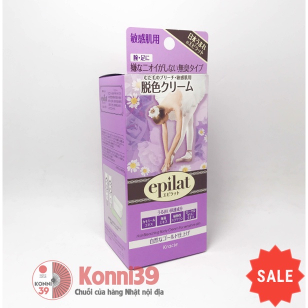 Kem nhuộm lông Kracie Epilat thành màu da 55g+55g - KONNI39 SƠN HÒA