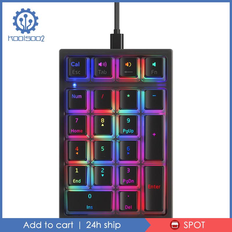 Bàn Phím Số Cơ 21 Phím Có Dây Cho Máy Tính