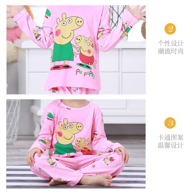 Đồ ngủ pijama họa tiết hoạt hình cho bé gái