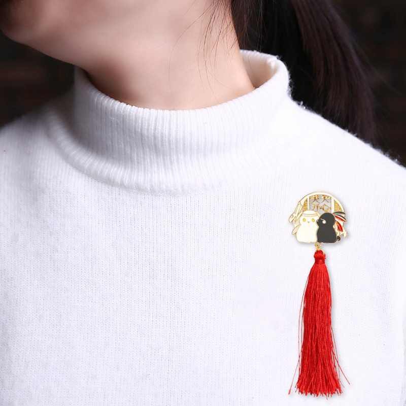Pin cài áo thỏ vong tiện ma đạo tổ sư Trần Tình Lệnh có tua rua The Untamed - GC100