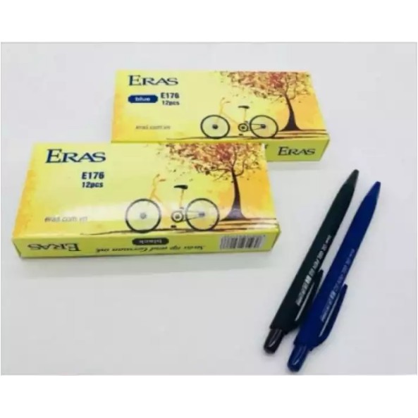 Một hộp 20 bút bi Eras E176 phục vụ cho viết chữ học tập.