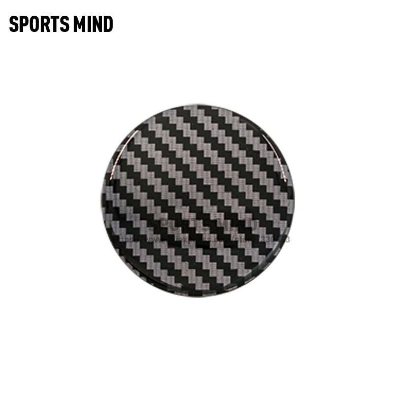 Set 4 sticker Sợi carbon Dán Nắp Chụp Mâm Bánh Xe Hơi 45mm 50mm 56mm 65mm