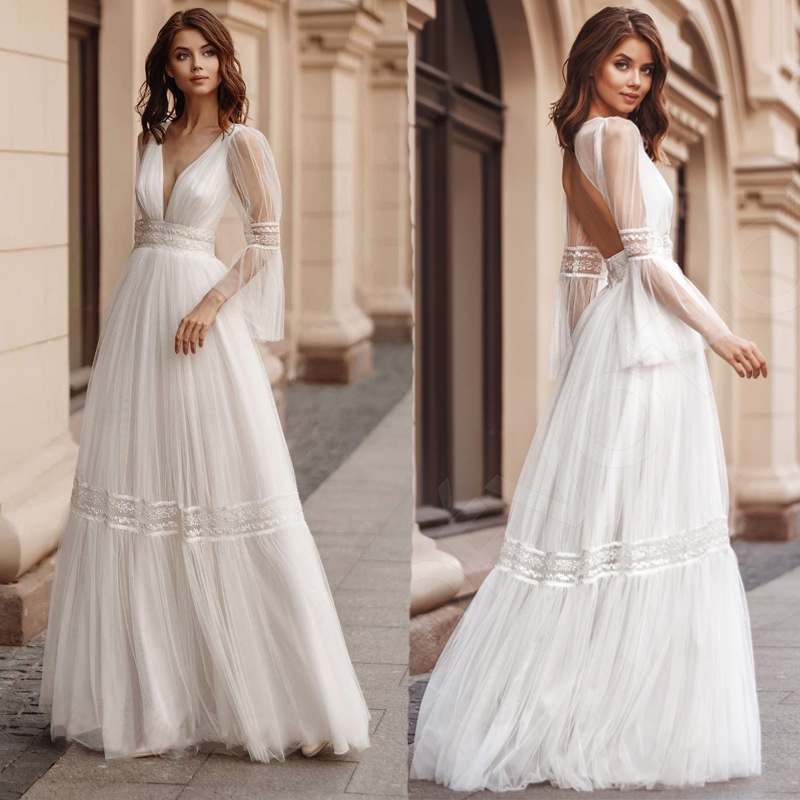 Đầm Maxi Dài Tay Phối Lưới Thời Trang Quyến Rũ Cho Nữ